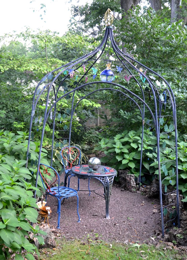 A year later - lots of green but no flowers yet on the Hydrangea 'Endless Summer'. Hopefully in a few weeks?