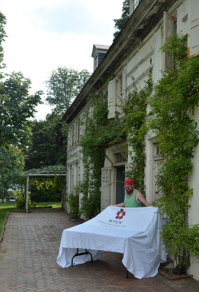 Wyck house in Germantown. Today was the second in their series of four festivals. I gave a lecture on Jane Bowne Haines II whose family lived at Wyck. Jane was the founder of the Pennsylvania School of Horticulture for Women that is now Temple University Ambler.