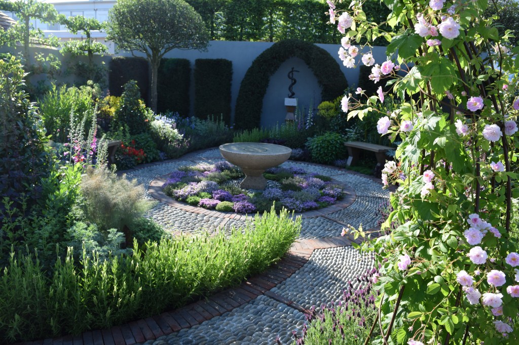 Herb garden at the Chelsea Flower Show
