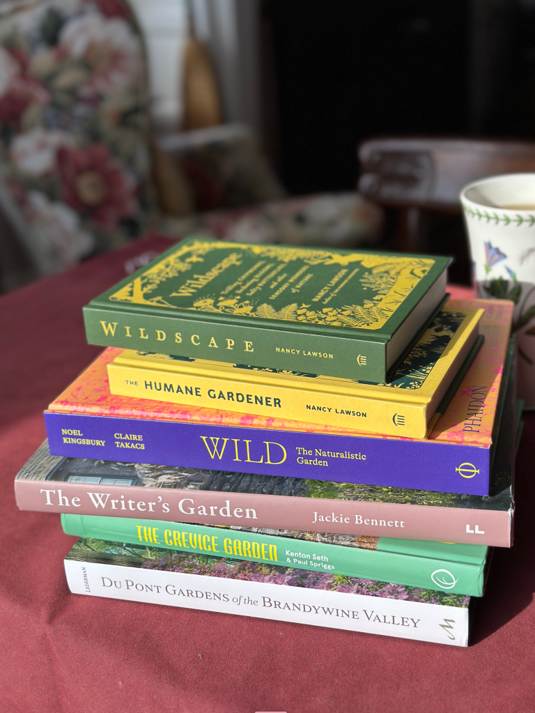 A pile of books that I review in this blog