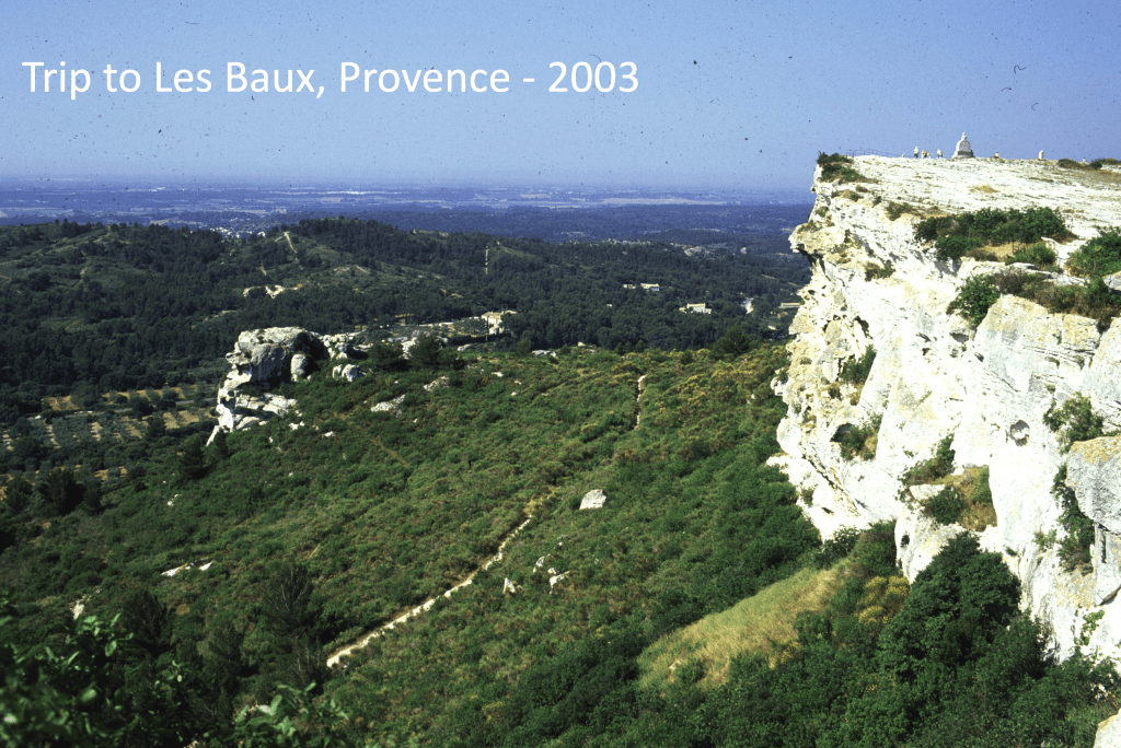 Limestone cliff at Les Baux in southern France