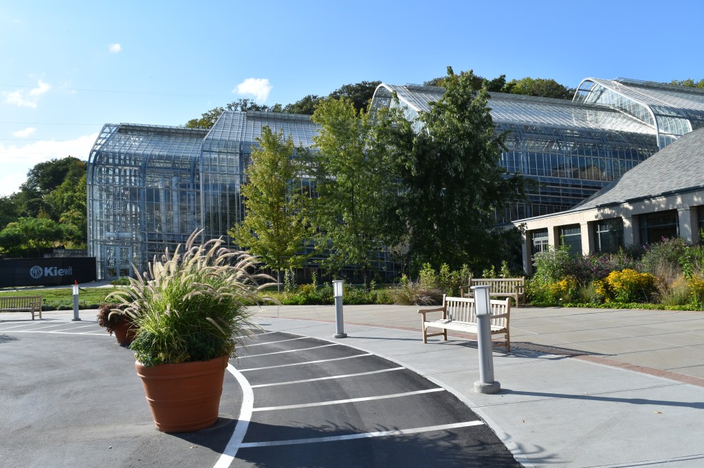 The large conservatory at Lauritzen Gardens, Omaha, Nebraska.