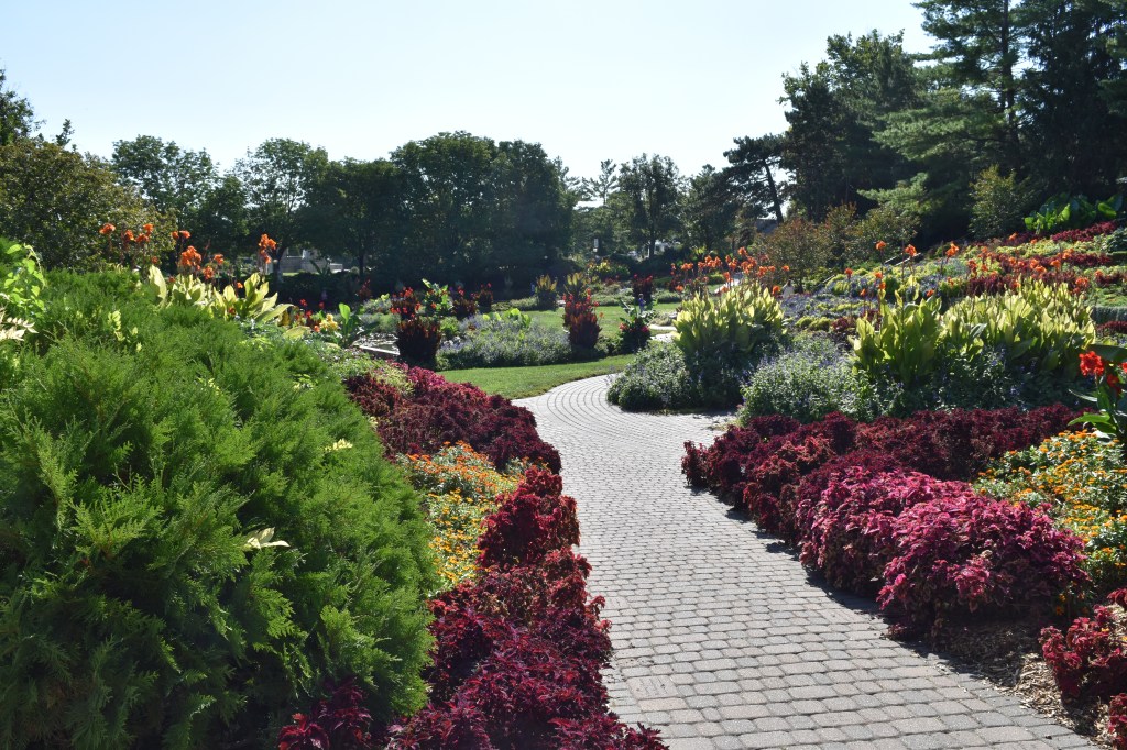 The colorful display at the Sunken Gardens, Lincoln, Nebraska