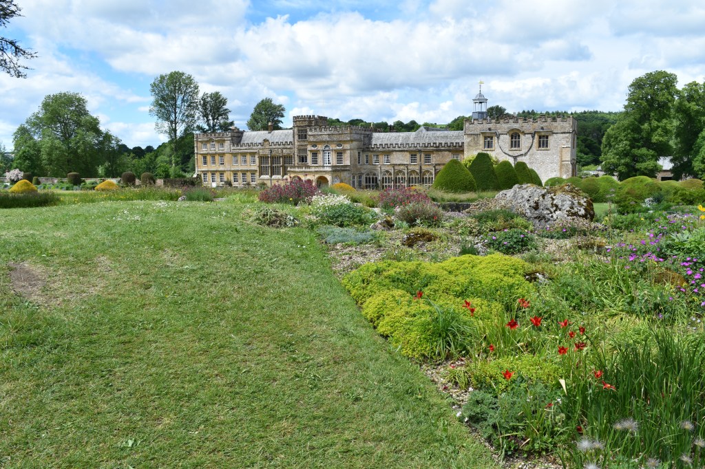A view to the South front of Forde Abbey in Dorset