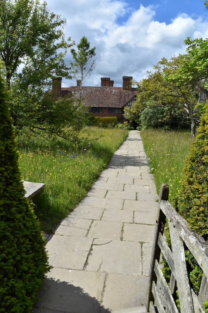 Great Dixter - the view down the front path